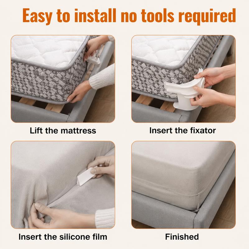 ๐๏ธ4-Pack Heavy Duty Sheet Clips Keep Bedding Perfectly In Place