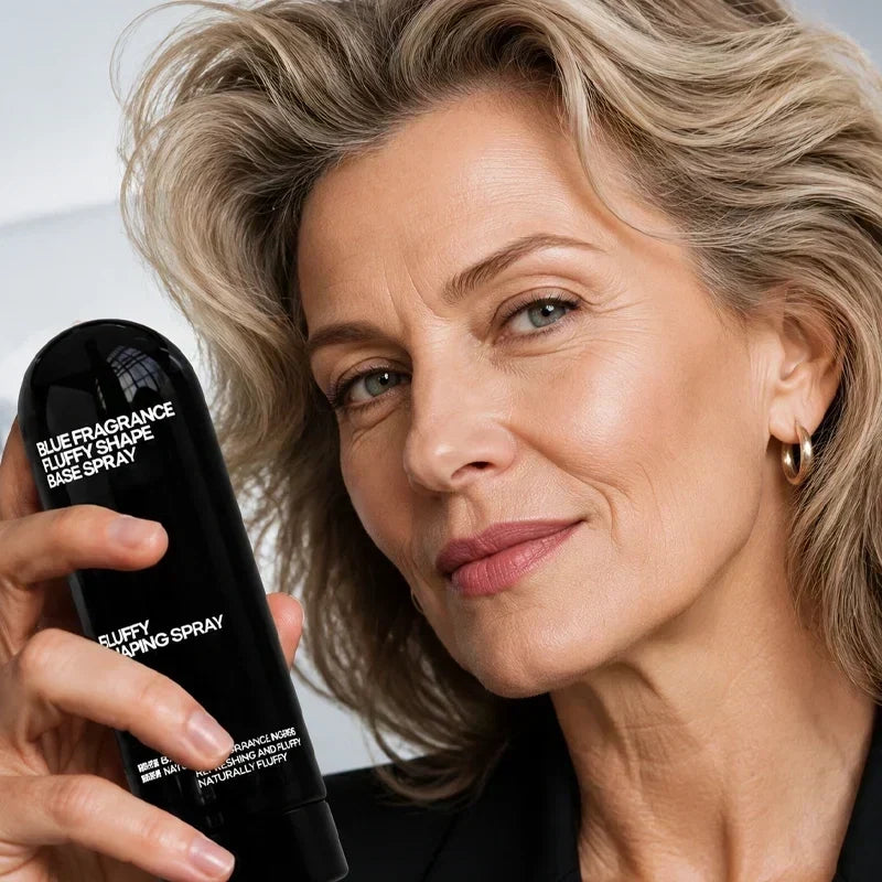 🔥 Volumen- & Fixierspray mit Pfirsichduft – Leichtes, schwungvolles Haar & langanhaltender Halt ✨