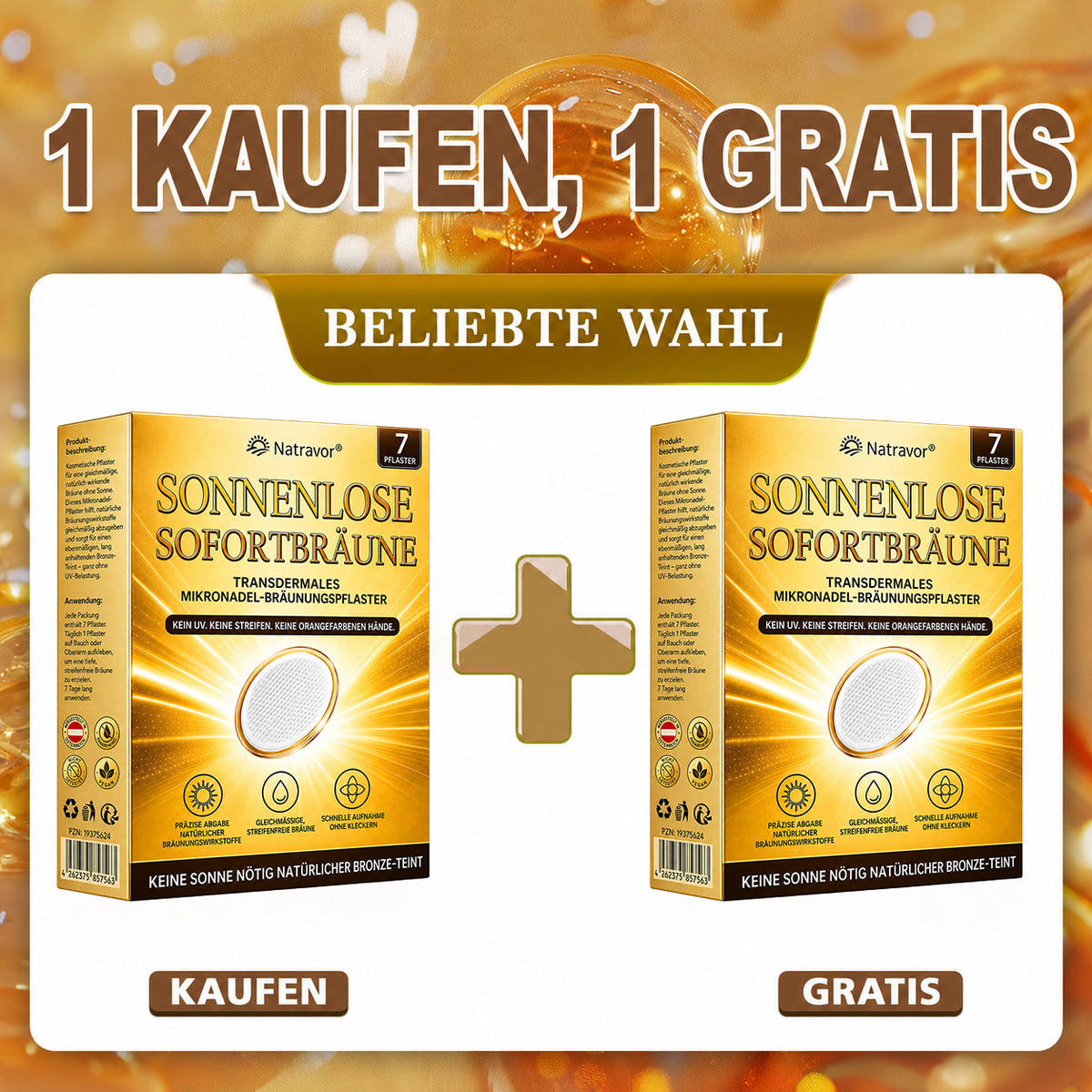 💫𝗡𝗮𝘁𝗿𝗮𝘃𝗼𝗿® Mikronadel-Bräunungspflaster: Natürlicher Bronze-Glow ohne UV & DHA