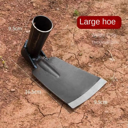 Durable Forged Garden Hoe – Outdoor Weeding Tool for Soil Digging & Planting