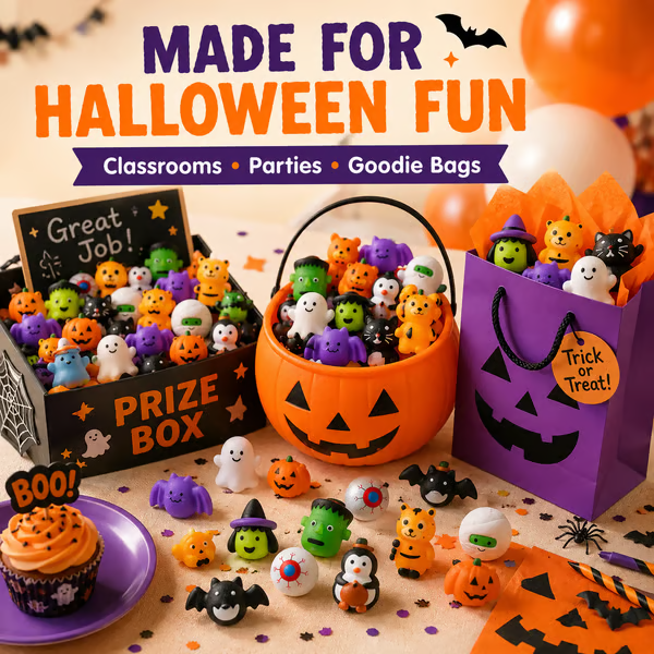 50PCS Halloween Mochi Squishy Toys