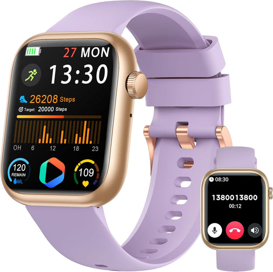 Smart Watch: 1.83" Call Answer FitnessTracker with Heart Rate & BloodPressure, IP68