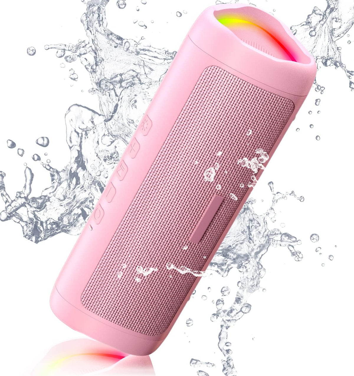 Bluetooth Speaker with HD Sound. Portable Wireless. IPX5 Waterproof. Up to 24H Playtime. TWS Pairing. BT5.3. for Home/Party/Outdoor/Beach. Electronic Gadgets. Birthday Gift (Black)