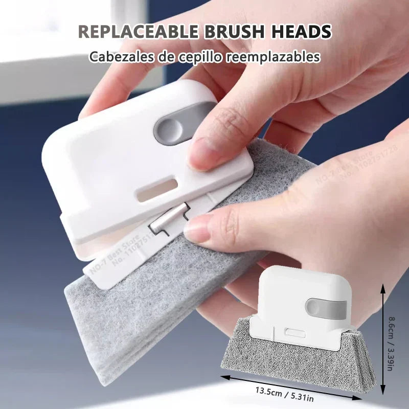 Window Cleaning Brush Windowsill Groove Deadend Cabinet Crevice Brush Removable Household Multifunctional Cleaning Tools
