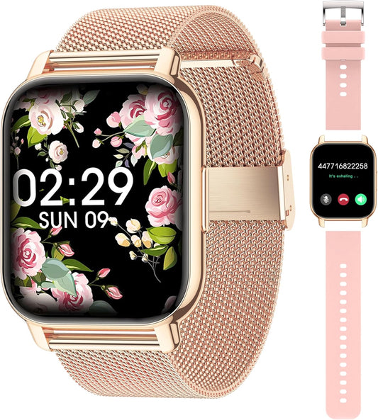 Smart Watch Women, Calls/BloodPressure/100+ Sports SmartwatchWoman, Respiratory Rate Heart RateBlood Oxygen Sleep, Watch Android iOS