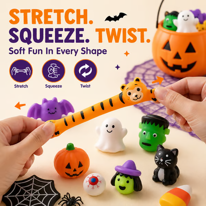 50PCS Halloween Mochi Squishy Toys