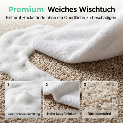 Wasserloser Textil-Reinigungsschaum – Entfernt Flecken schnell & gründlich
