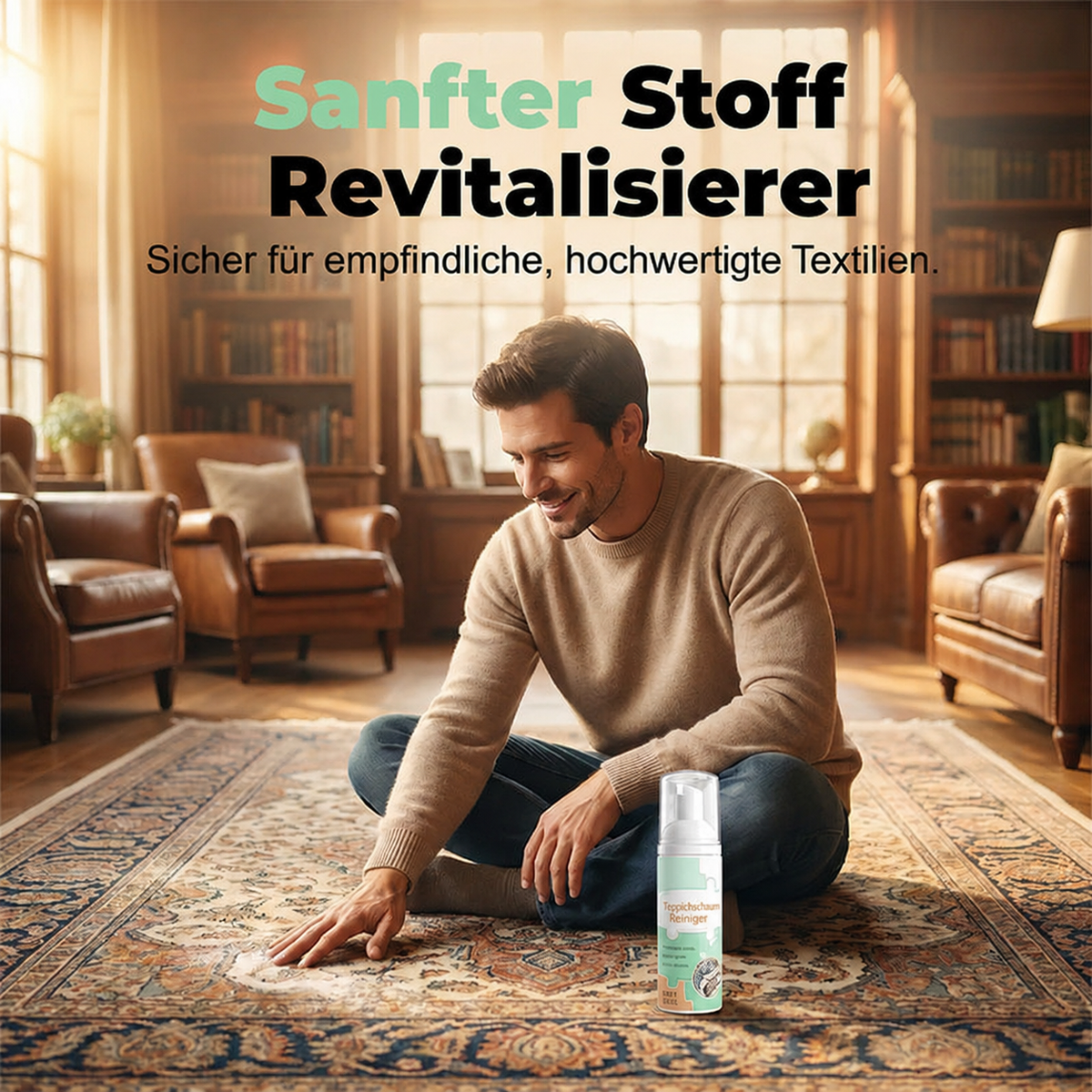 Wasserloser Textil-Reinigungsschaum – Entfernt Flecken schnell & gründlich