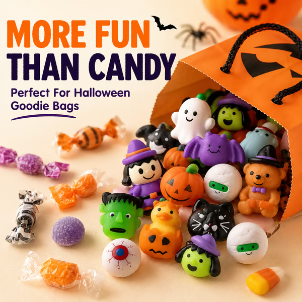 50PCS Halloween Mochi Squishy Toys