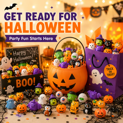 50PCS Halloween Mochi Squishy Toys
